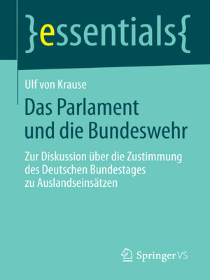 cover image of Das Parlament und die Bundeswehr